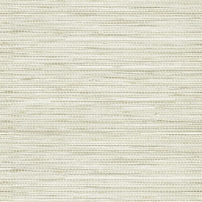 Simon&Siff Cream Textured Grasscloth Peel and Stick Wallpaper 17.7"x197" - Image 7