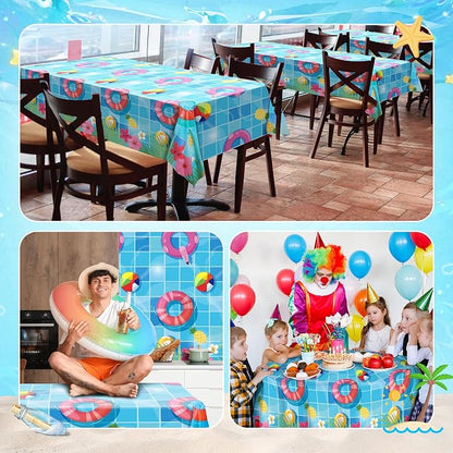 Kochorie 100 Ft x 54 Inch Swimming Pool Plastic Tablecloth Roll Pool Party - Image 6