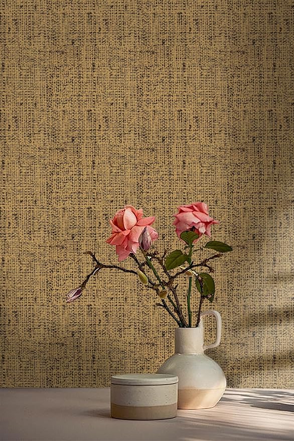 Brown Grasscloth Peel and Stick Wallpaper Textured Contact Paper - Image 2