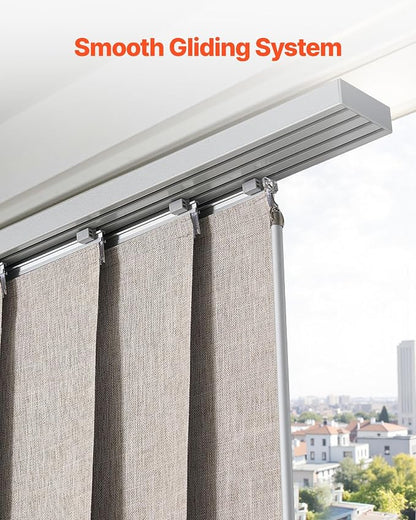 VEVOR Panel Track Blinds, Extendable Track from 45.8 in to 86 in W, Trimmable - Image 5