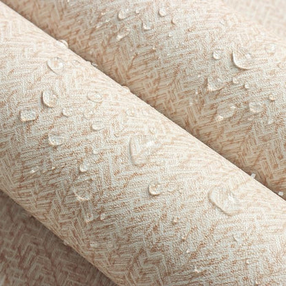Grasscloth Peel and Stick Wallpaper Beige Contact Paper 15.7inch x 118.1inch - Image 5