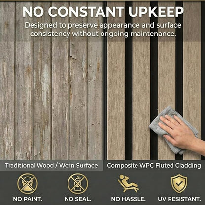 From Plain to Beautiful in Hours WPC Exterior Wall Slat Panels Waterproof - Image 5