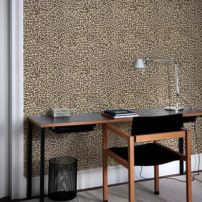 JiffDiff Leopard Print Peel and Stick Wallpaper, Waterproof Removable Self - Image 8