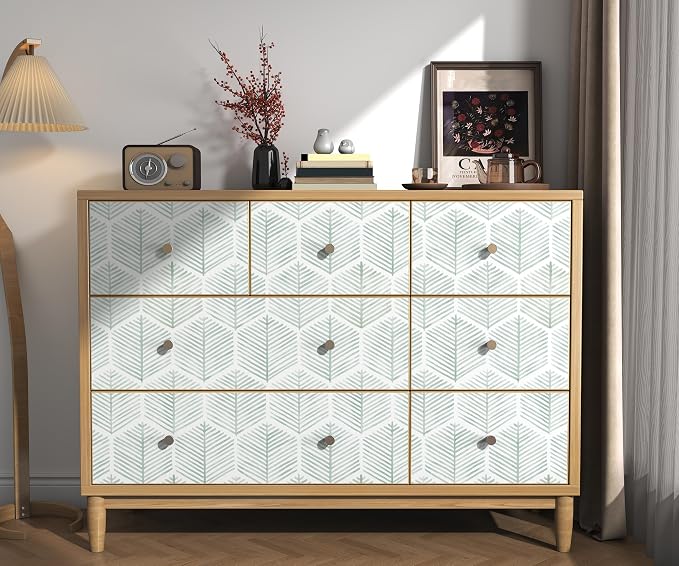 Modern Peel and Stick Wallpaper 17.3''×393'' Geometric Wallpaper Boho Contact - Image 5