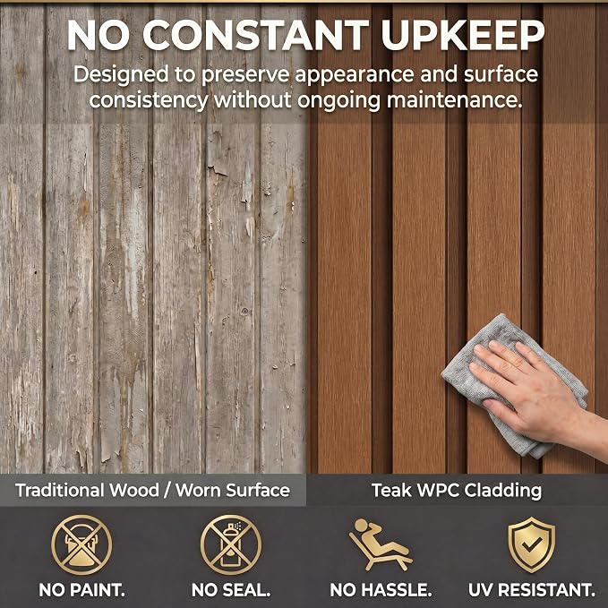 From Plain to Beautiful in Hours WPC Exterior Wall Slat Panels Waterproof - Image 7