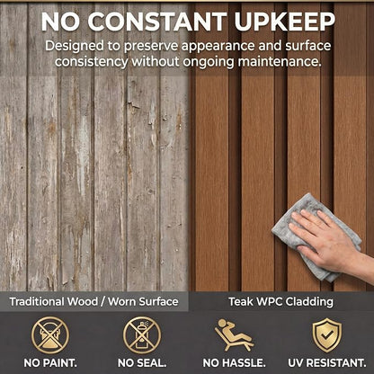 From Plain to Beautiful in Hours WPC Exterior Wall Slat Panels Waterproof - Image 6