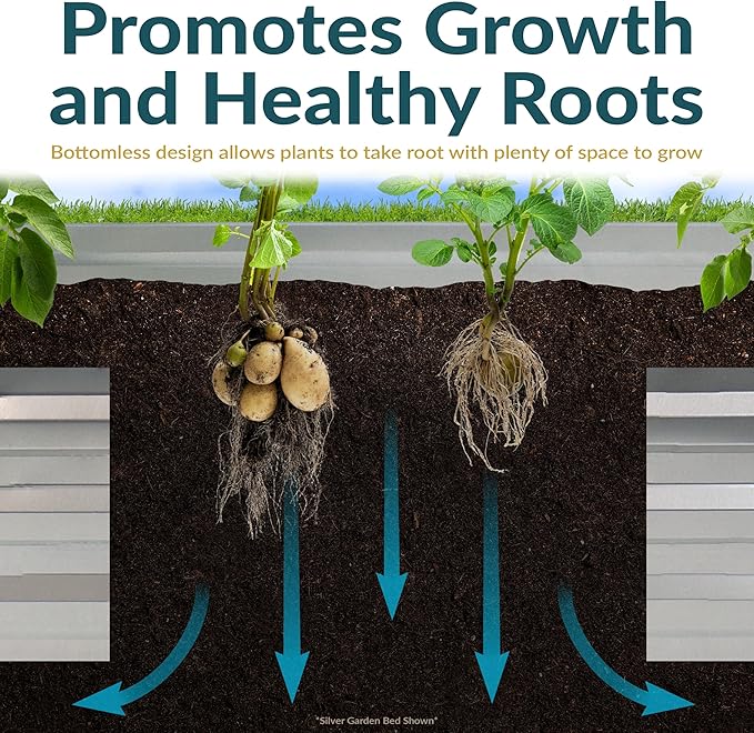 Sunnydaze Galvanized Raised Garden Bed - Metal Raised Bed for Gardening - Outdoor Planter Box for Flowers, Plants, and Vegetables - Gray - 12.25" Hexagon