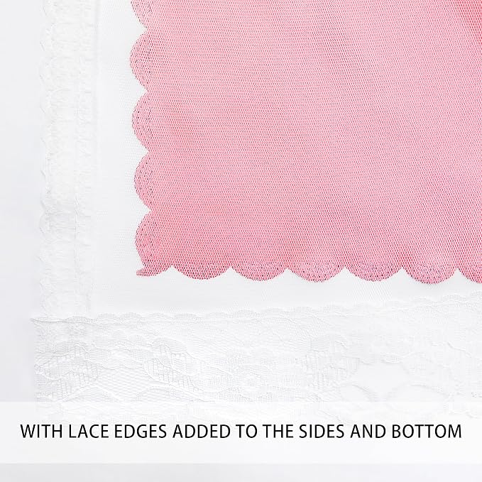 XiDi Pink Curtains for Bedroom Decor, Baby Pink Kids Blackout Curtains for - Image 4