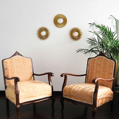 BONNYCO Gold Mirrors for Wall Pack of 3, Round Wall Mirrors Bedroom Room and - Image 6