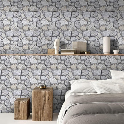 COMSTICKC 3D Faux Stone Wall Panel Peel and Stick Wall Covering, Not Real Stone - Image 8