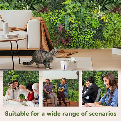 Artificial Grass Wall Boxwood Plant Panel: 20"x20" UV Resistant Green Leaves - Image 6