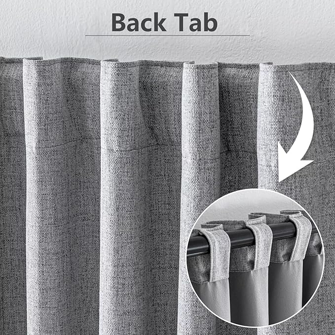IGEMAEVE 100% Blackout Curtains 108 Inches Long - Image 3