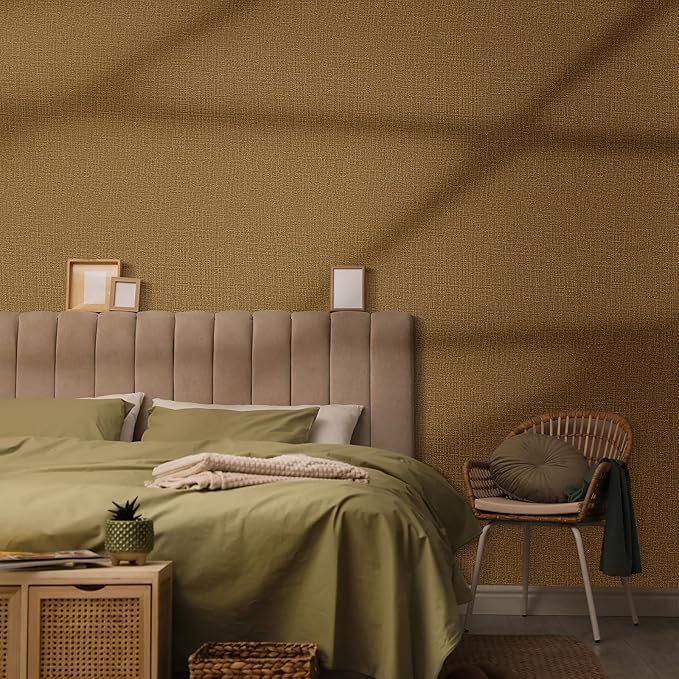 WADILE Grasscloth Peel and Stick Wallpaper 15.7in x 196.8in, Textured Contact - Image 2