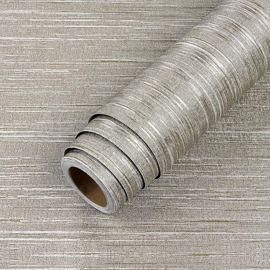 LACHEERY Faux Grasscloth Prepasted Wallpaper Peel and Stick Contact Paper by LaCheery