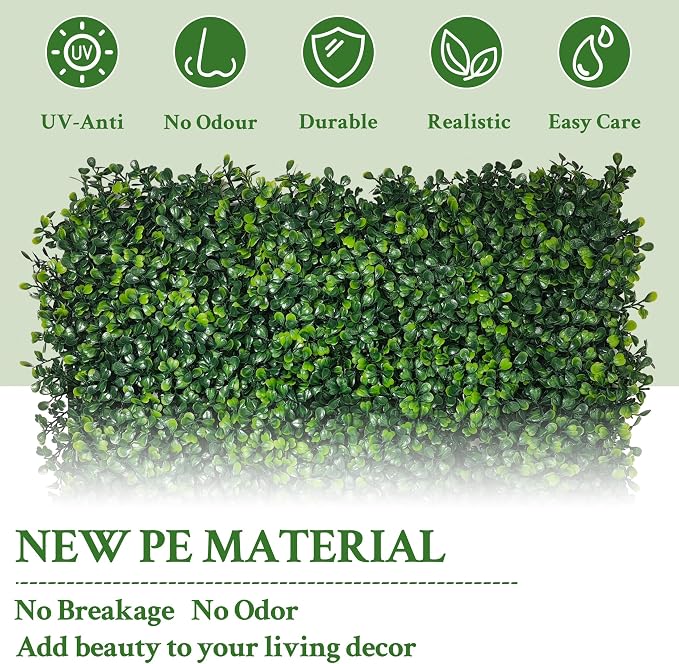 Artificial Ivy Privacy Fence Screen: 72"x 144" 4-Layer Leaf UV-Anti Faux - Image 4