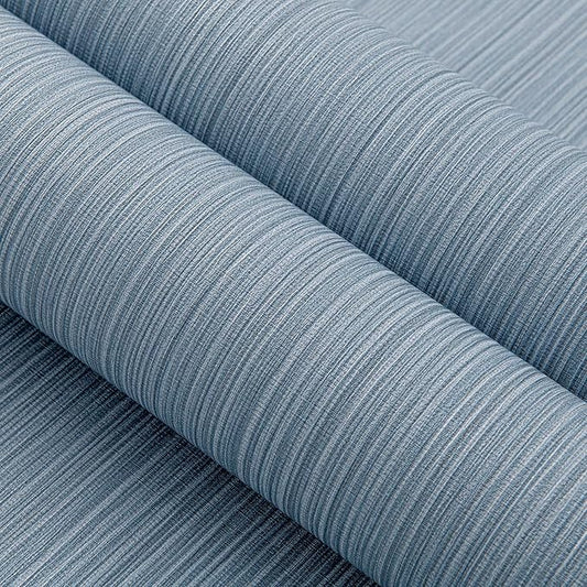 Blue Grey Faux Grasscloth Wallpaper Peel and Stick Linen Textured 24"x394" - Image 2