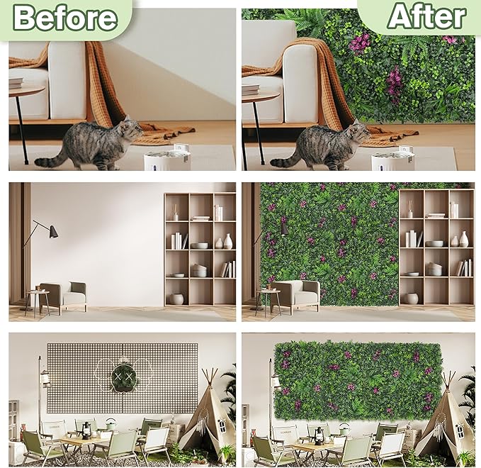 Greenery Grass Wall Boxwood Plant Roll: 60"x128" - Image 5