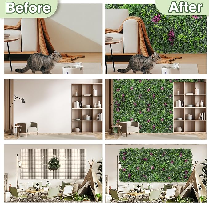 Greenery Grass Wall Boxwood Plant Roll: 48"x128" - Image 5