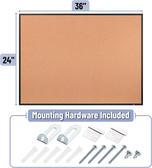 Mr. Pen- Cork Notice Board, 36 X 24 Inches, Cork Bulletin Board - Image 2
