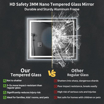 40"x32" LED Bathroom Mirror - Image 5