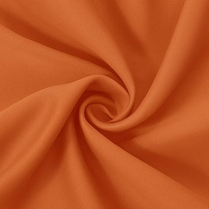 LEMOMO Orange Blackout Curtains 38 x 63 Inch Length/Set of 2 Curtain - Image 5