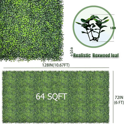 Artificial Ivy Privacy Fence Screen, Backyard Greenery Wall Backdrop Decor - Image 2