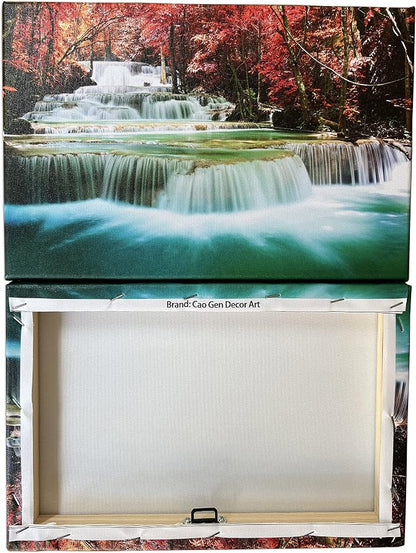 Cao Gen Decor Art-S05150 Wall Art 1 Pieces Waterfall Canvas Print Landscape - Image 7