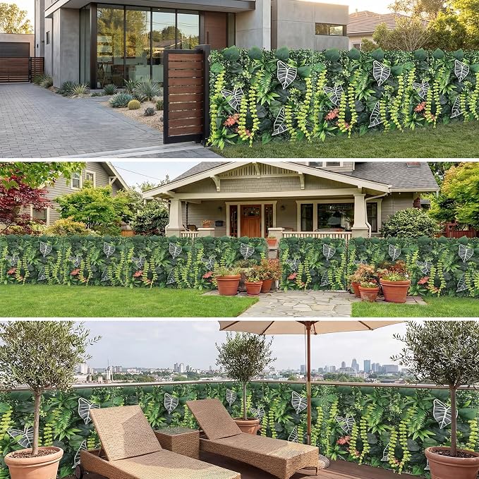 6 Pack 20"x20"Grass Wall Panels-Artificial Boxwood Panels - Image 5