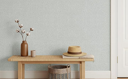 Fabric Grasscloth Texture Self-Adhesive Wallpaper Linen Peel and Stick - Image 7
