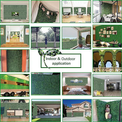 ODTORY Artificial Grass Wall Panels:16" X 12" 6P UV-Anti Greenery Boxwood - Image 5