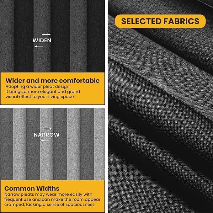 Room Divider Curtain Sets with Flexible Ceiling Track, Privacy Soundproof - Image 5