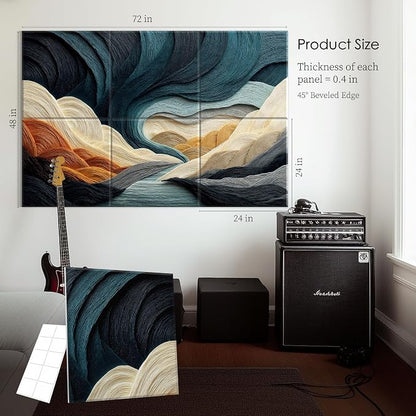 6 Pack Sound Absorbing Panels 72x48 Inch Decorative Acoustic Panels Acoustic - Image 4
