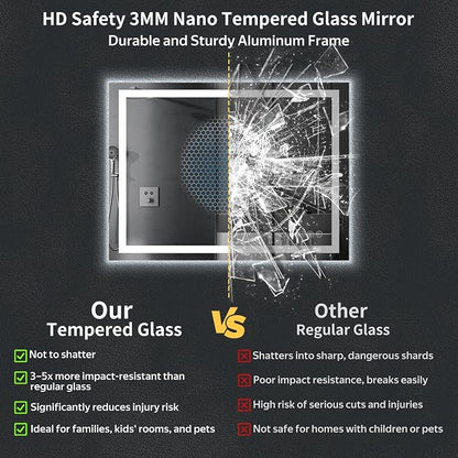 48"x36" LED Bathroom Mirror - Image 5