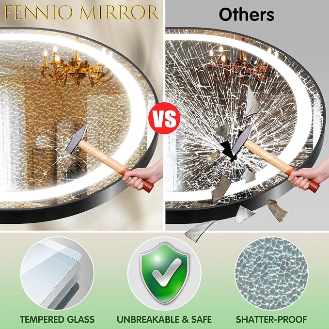 FENNIO 71" x 32" Large Wall Mounted Mirror - Image 2