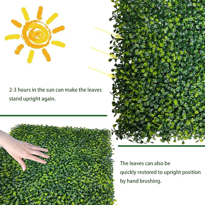 ODTORY Artificial Ivy Privacy Fence Wall Screen: 72 X144 in UV-Anti Faux - Image 5