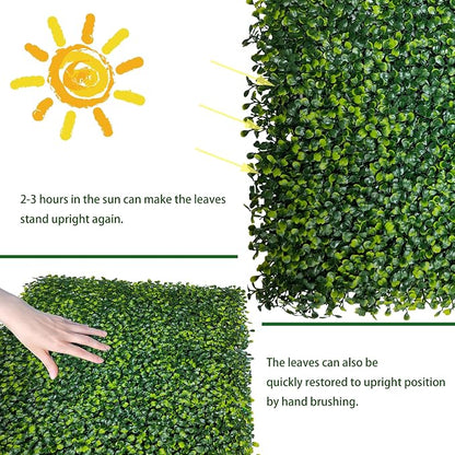 ODTORY Artificial Boxwood Roll Panels: 6FT X 12FT UV-Anti Artificial Ivy - Image 5