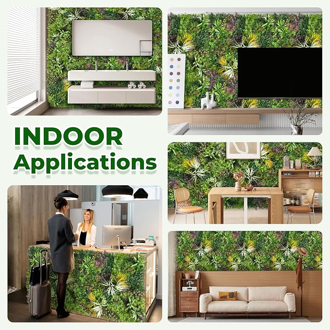 Artificial Grass Wall Roll Panels: 60''x120''Boxwood Hedge Panels, UV-Anti - Image 7
