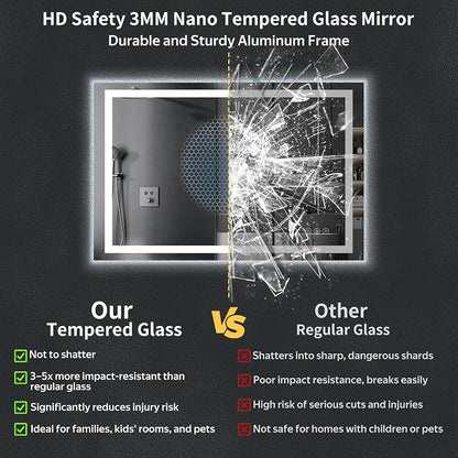 55"x36" LED Bathroom Mirror - Image 7