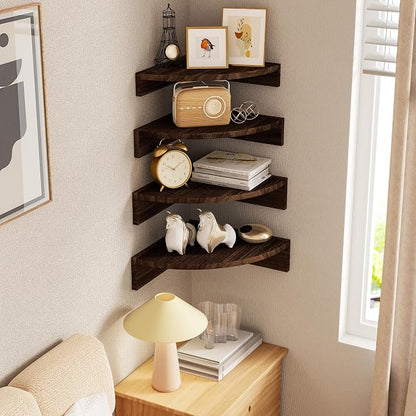 Alsonerbay Corner Shelf Wall Mount, Floating Shelves - Image 2