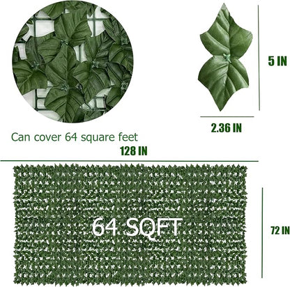 Artificial Ivy Privacy Fence Roll Screen, Garden Greenery Decor - Image 2