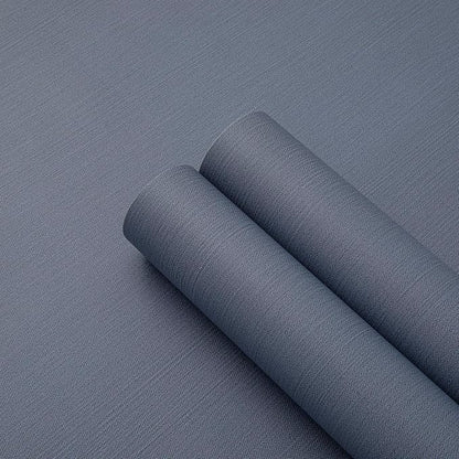 24"x393" Navy Blue Grasscloth Peel and Stick Fabric Textured Contact Paper - Image 9