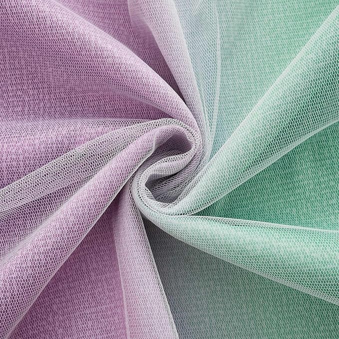 XiDi Blue Curtains for Bedroom Decor Green Curtains for Girls Kids Room Purple - Image 7