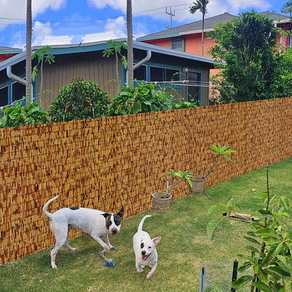 Reed Fencing Rolls, Patio Privacy Screen 5 Feet High, Decorative Bamboo Fence - Image 5