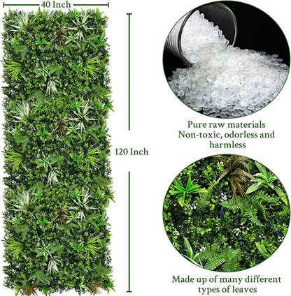 ODTORY Artificial Boxwood Topiary Hedges Panels: 40'' x 120'' UV-Protected - Image 2