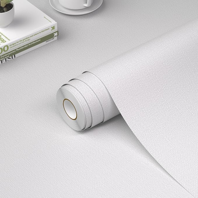 WADILE Grasscloth Peel and Stick Wallpaper 15.7in x 78.7in, Textured Contact by WADILE