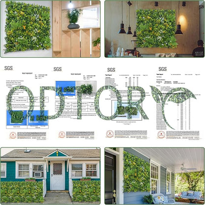 ODTORY Artificial Boxwood Hedges Panels Roll: 20"x20" 12P UV-Anti Faux - Image 5