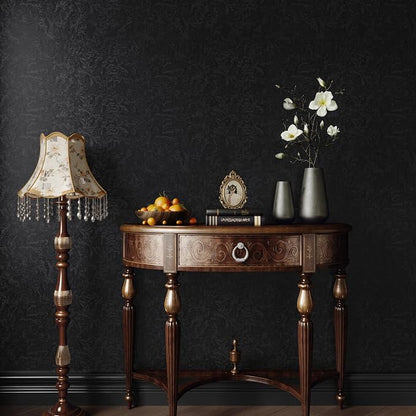 Abyssaly Black Textured Wallpaper Peel and Stick - Image 8