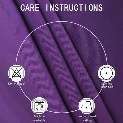 LEMOMO Purple Thermal Blackout Curtains/38 x 84 Inch/Set of 2 Panels Room - Image 4