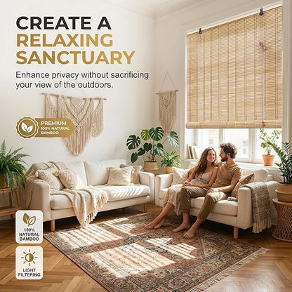 Bamboo Blinds for Interior Windows, Custom Bamboo Shades for Indoor Windows - Image 3