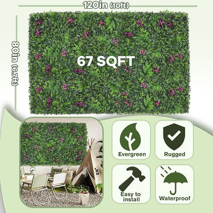 Greenery Grass Wall Boxwood Plant Roll: 80"x120" - Image 2